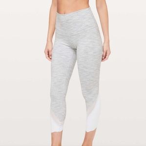 LULULEMON WUNDER UNDER CROP LEGGINGS, SIZE 2